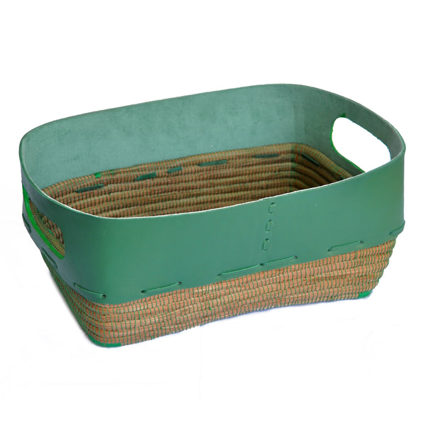 Amazon.com: SINOWE Decorative Faux Leather Basket,Small