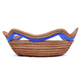 Circular Pine Needle Basket with Waves (Set of 3)