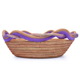 Circular Pine Needle Basket with Waves (Set of 3)