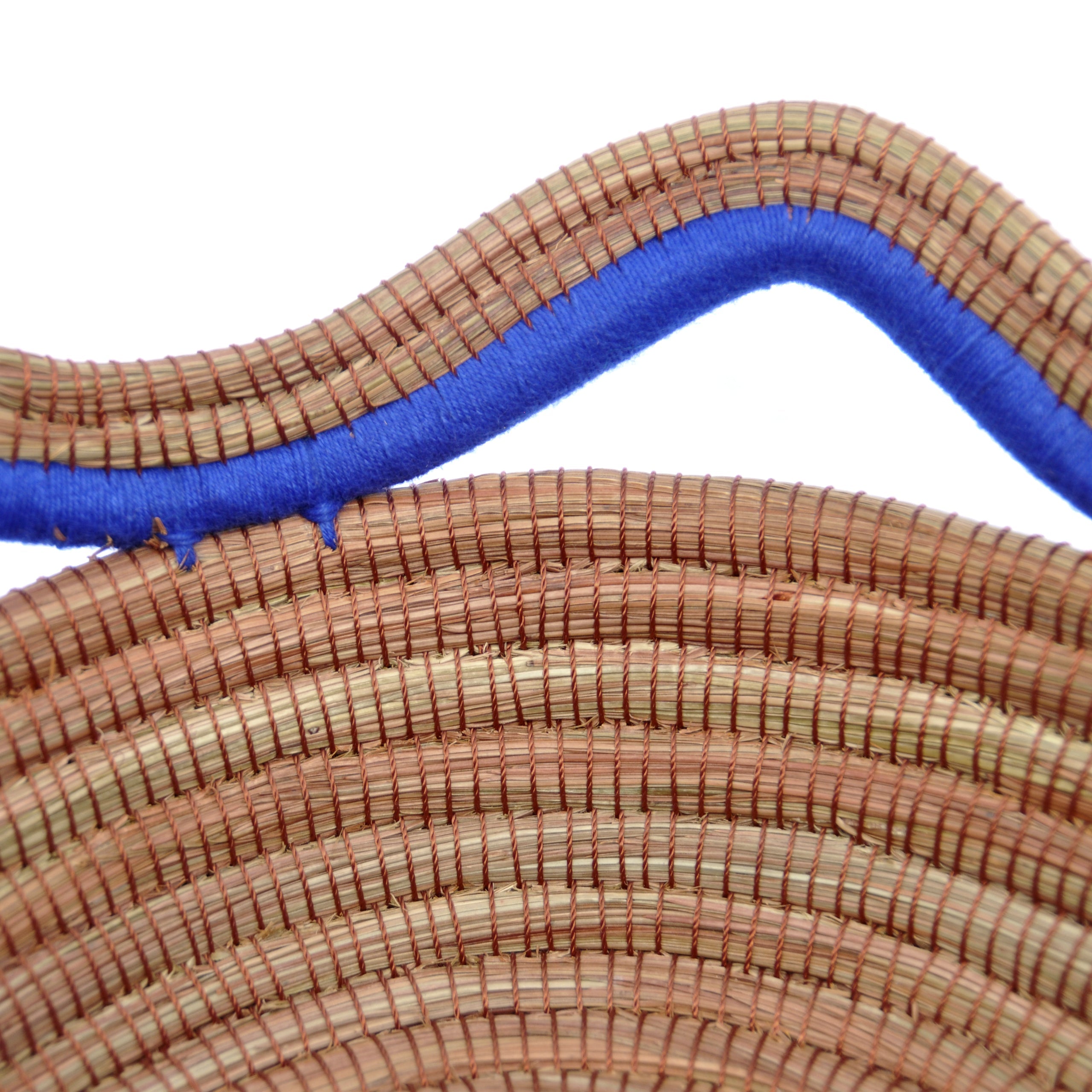 Circular Pine Needle Basket with Waves (Set of 3)