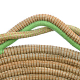 Circular Pine Needle Basket with Waves (Set of 3)
