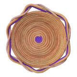Circular Pine Needle Basket with Waves (Set of 3)