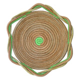 Circular Pine Needle Basket with Waves (Set of 3)