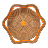 Circular Pine Needle Basket with Waves (Set of 3)