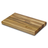 3x2 Deluxe Edge-Grain Teak Cutting Board Set - Free Small Board