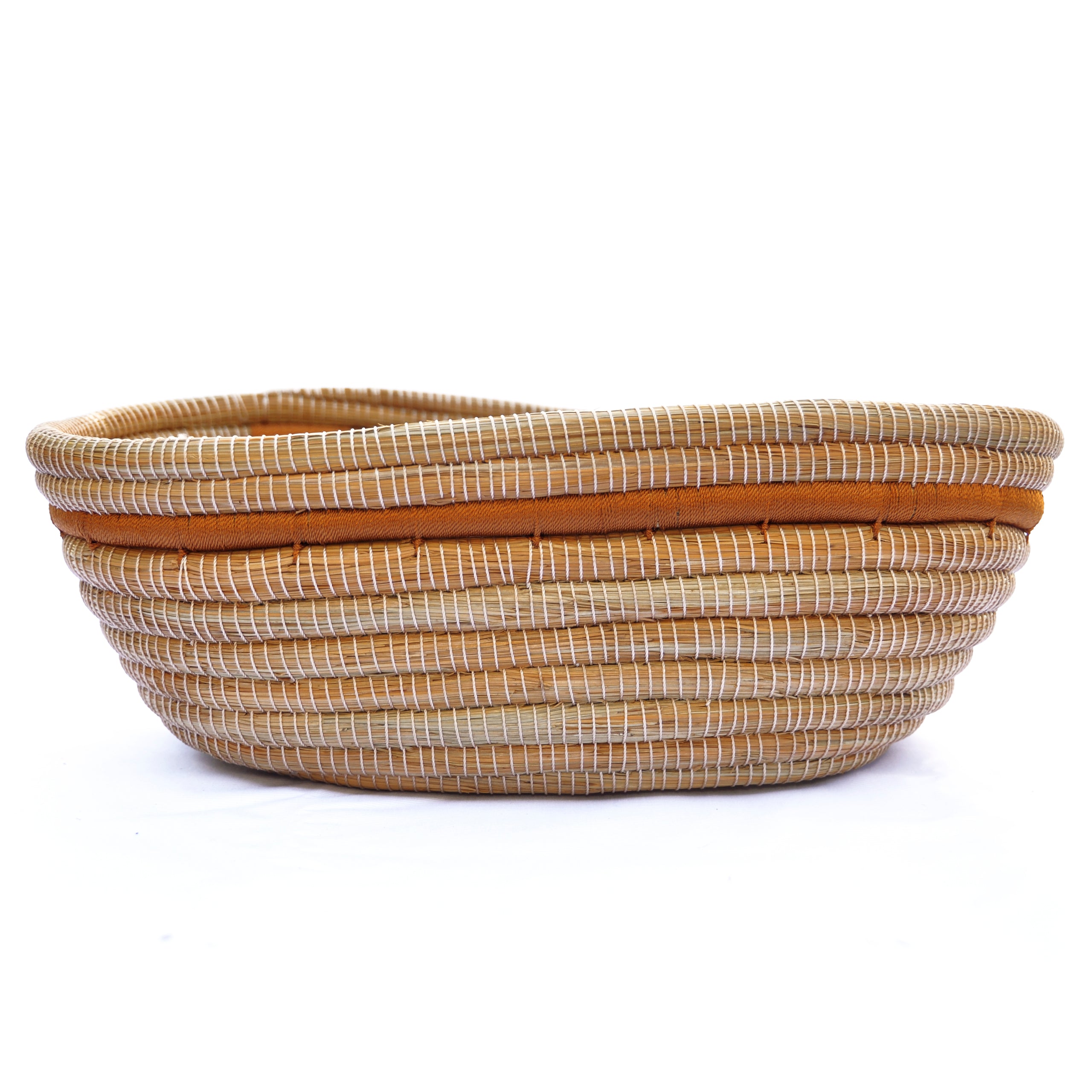 Flat Edge | Oval Pine Needle Basket (Set of 3)