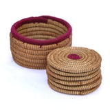 Pine Needle Basket | 6 Coasters Set
