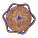 Circular Pine Needle Basket with Waves (Set of 3)