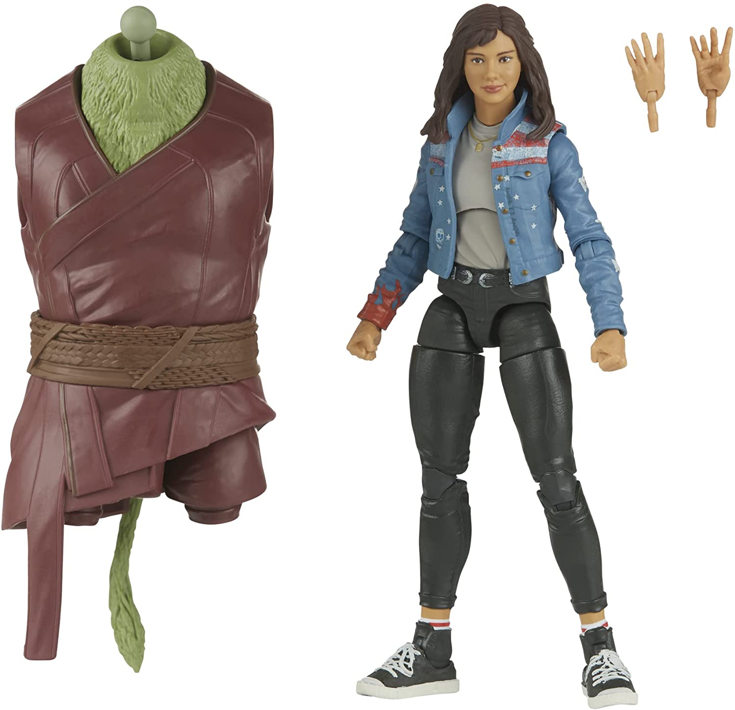 Marvel Legends Series Doctor Strange in The Multiverse of Madness 6-inch Collectible America Chavez Cinematic Universe Action Figure Toy, 2 Accessories and 1 Build-A-Figure Part
