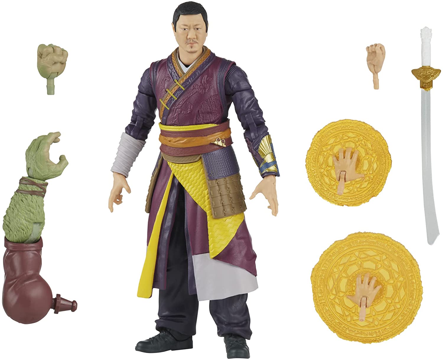 Marvel Legends Series Doctor Strange in The Multiverse of Madness 6-inch Collectible Wong Cinematic Universe Action Figure Toy, 4 Accessories and 1 Build-A-Figure Part