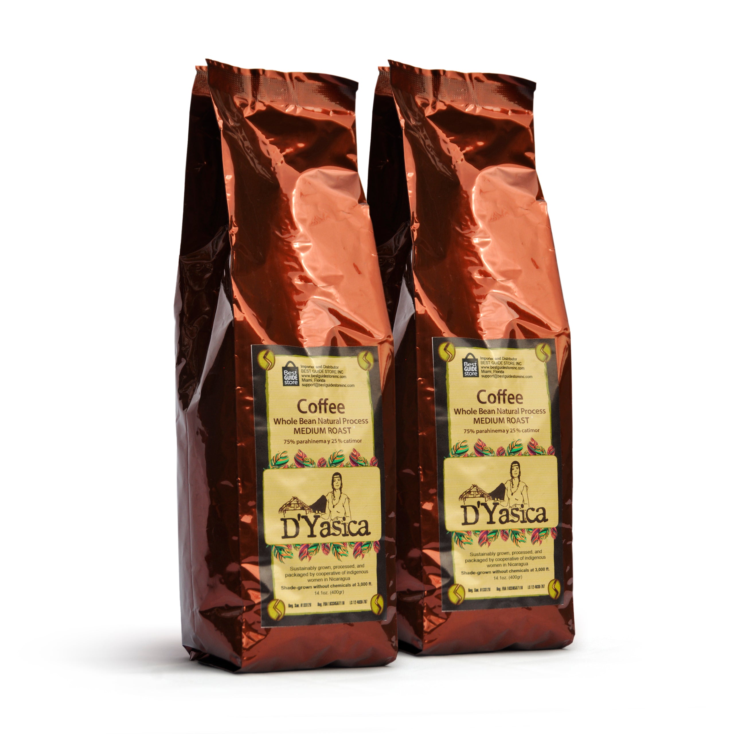 Coffee Natural process whole bean - Mediun Roast