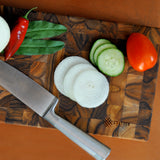 3x2 Superior End-Grain Teak Cutting Board Set - Free Small Board