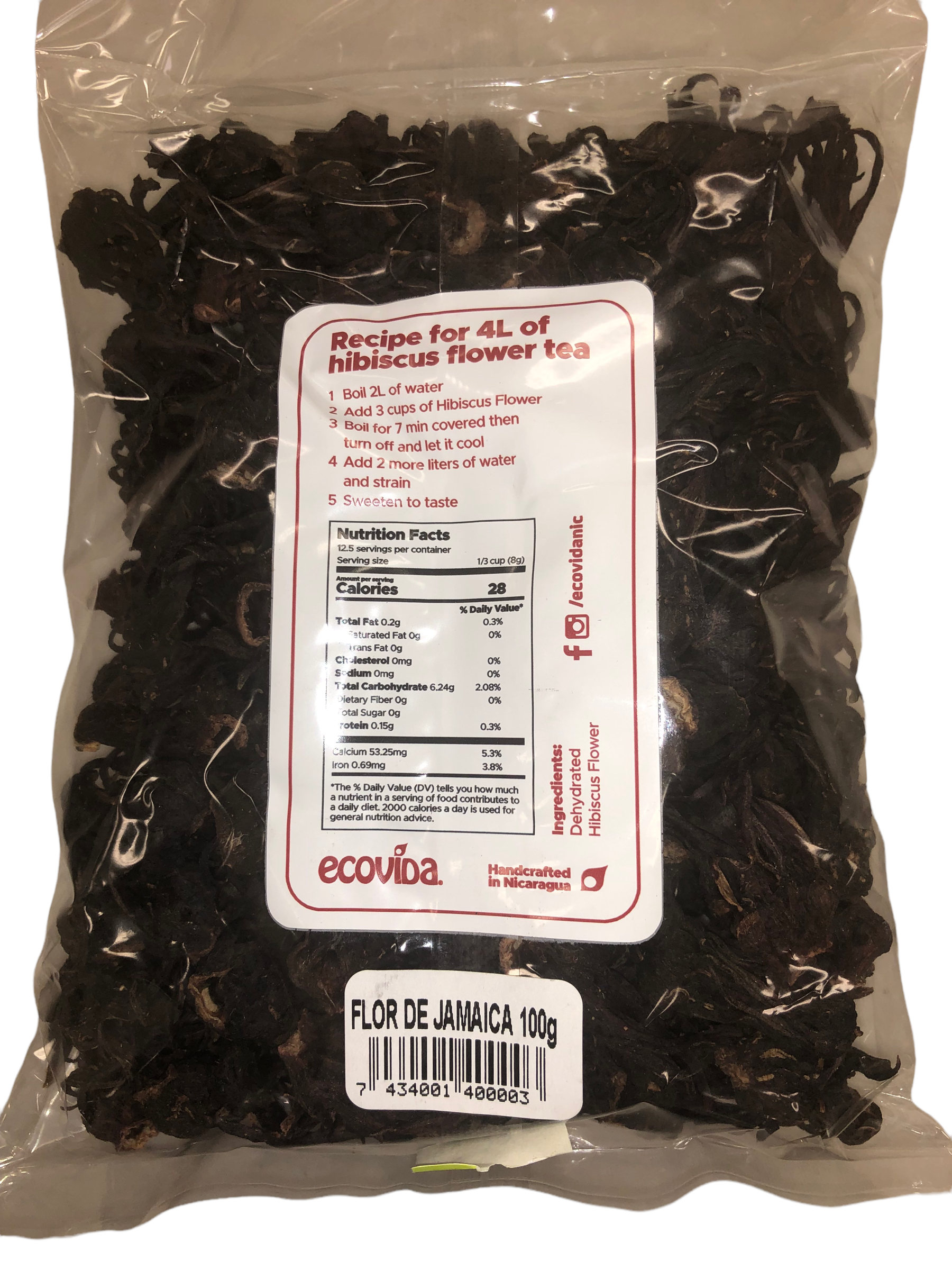 Hisbiscus Dehydrated Flower for Tea 100 grm 3.5 oz